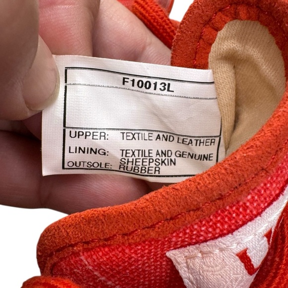 UGG Australia Hally Lace Up Sneakers Red Canvas Shoes Womens 9 / UGG SN 1002640 - Picture 13 of 15